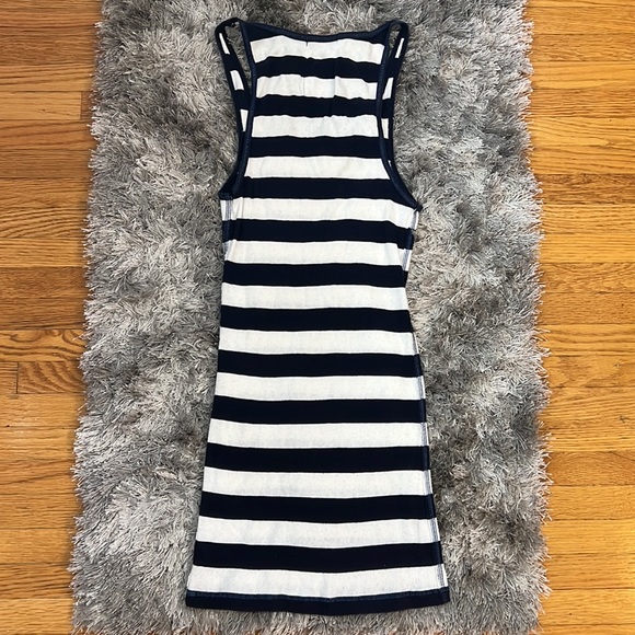 Hollister Navy and White Stripe Tank Top - Picture 3 of 7